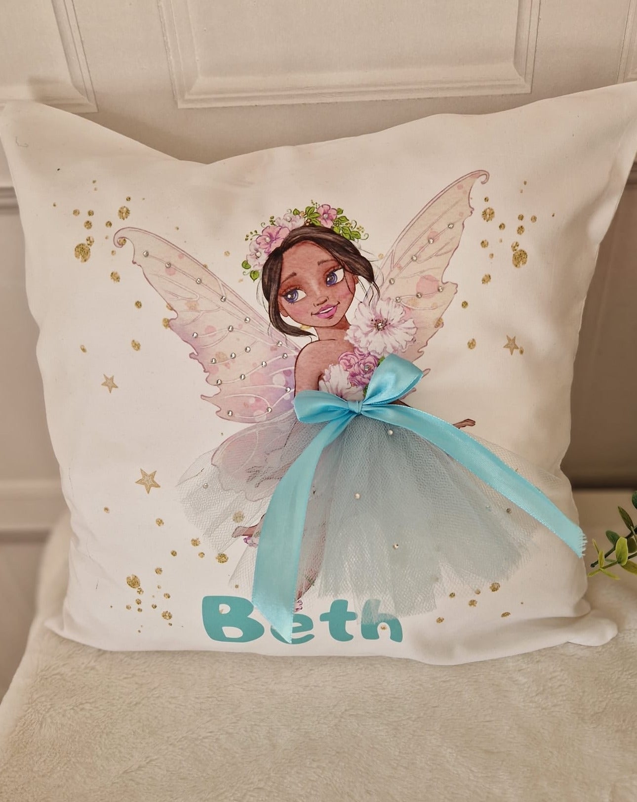 Fairy pillow blue