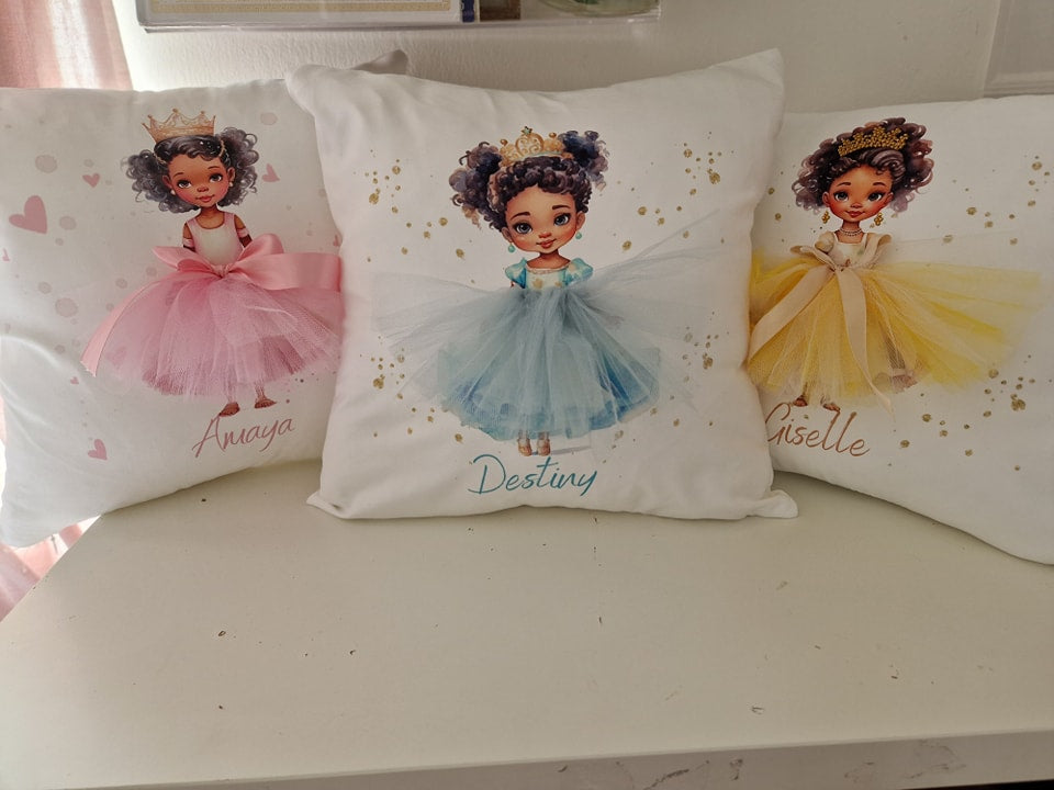 Black Princess tutu cushion