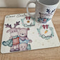 Bear and Deer Christmas mug