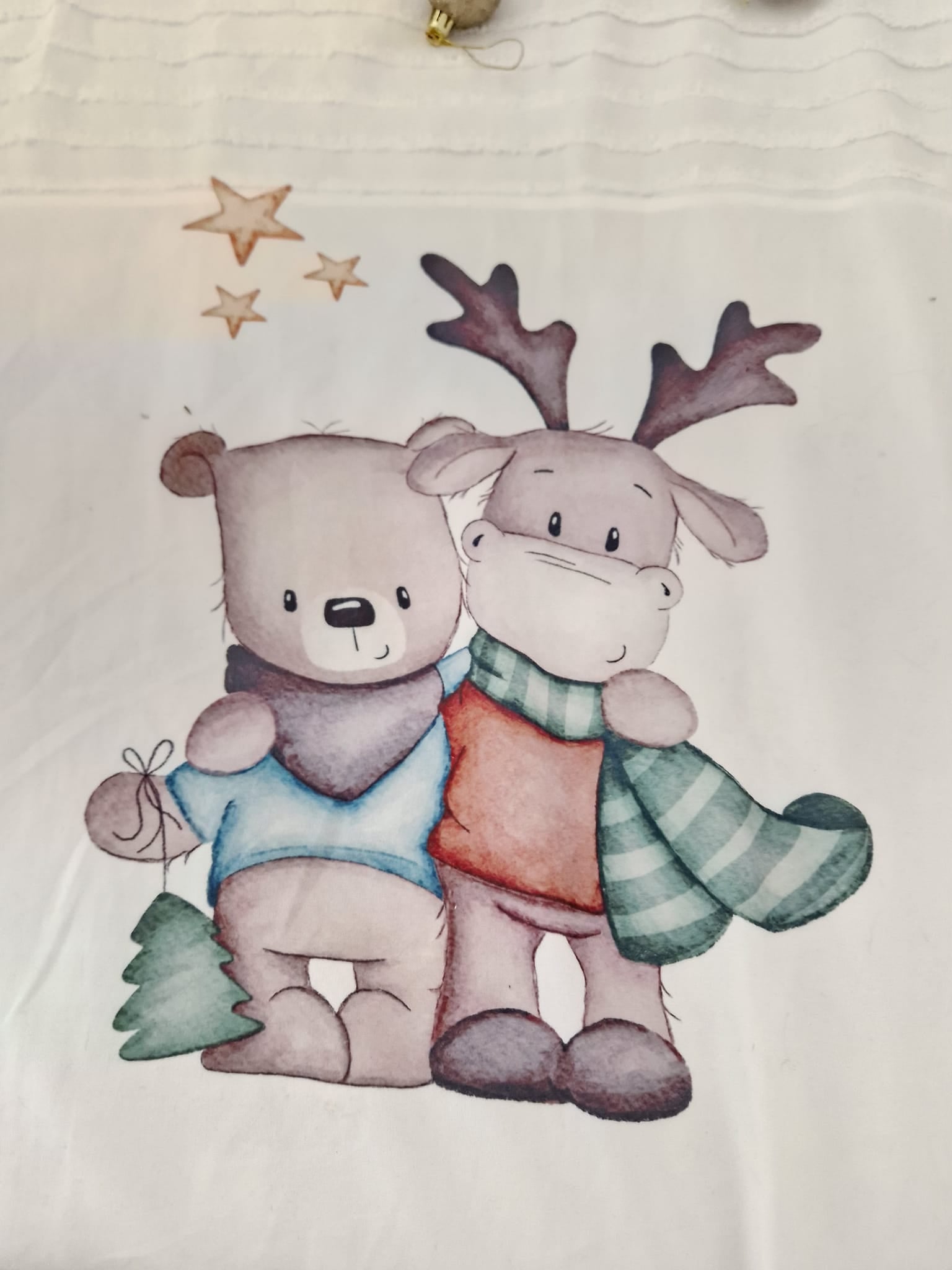 Enchanting Bear & Deer Christmas Bedding Set