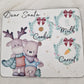 Bear and Deer Santa Christmas Eve board
