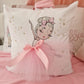 Decorative Ballerina throw pillow cushion - handmade decoration