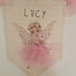 Lucy Fairy cushion and flag set