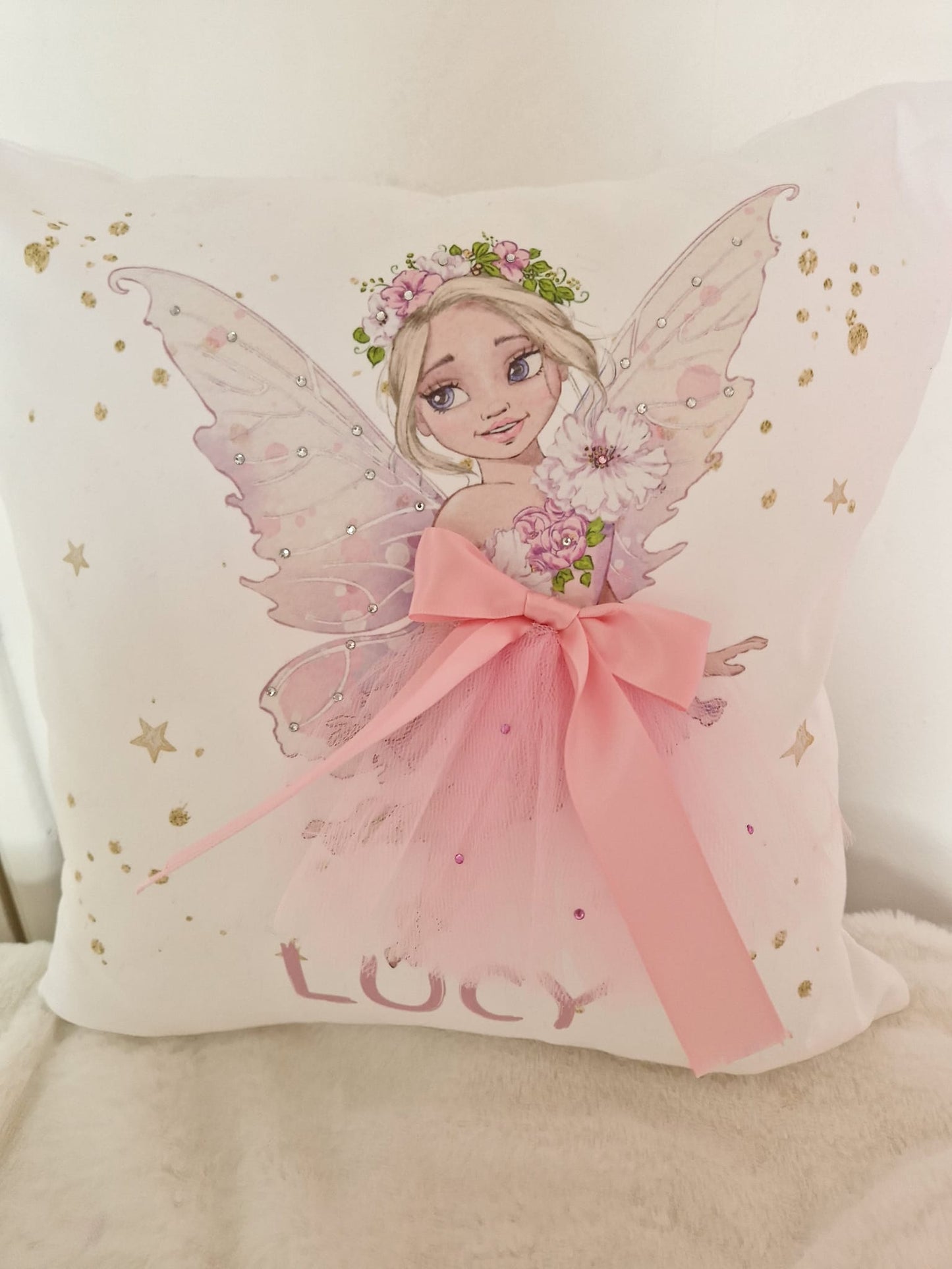 Lucy Fairy cushion and flag set
